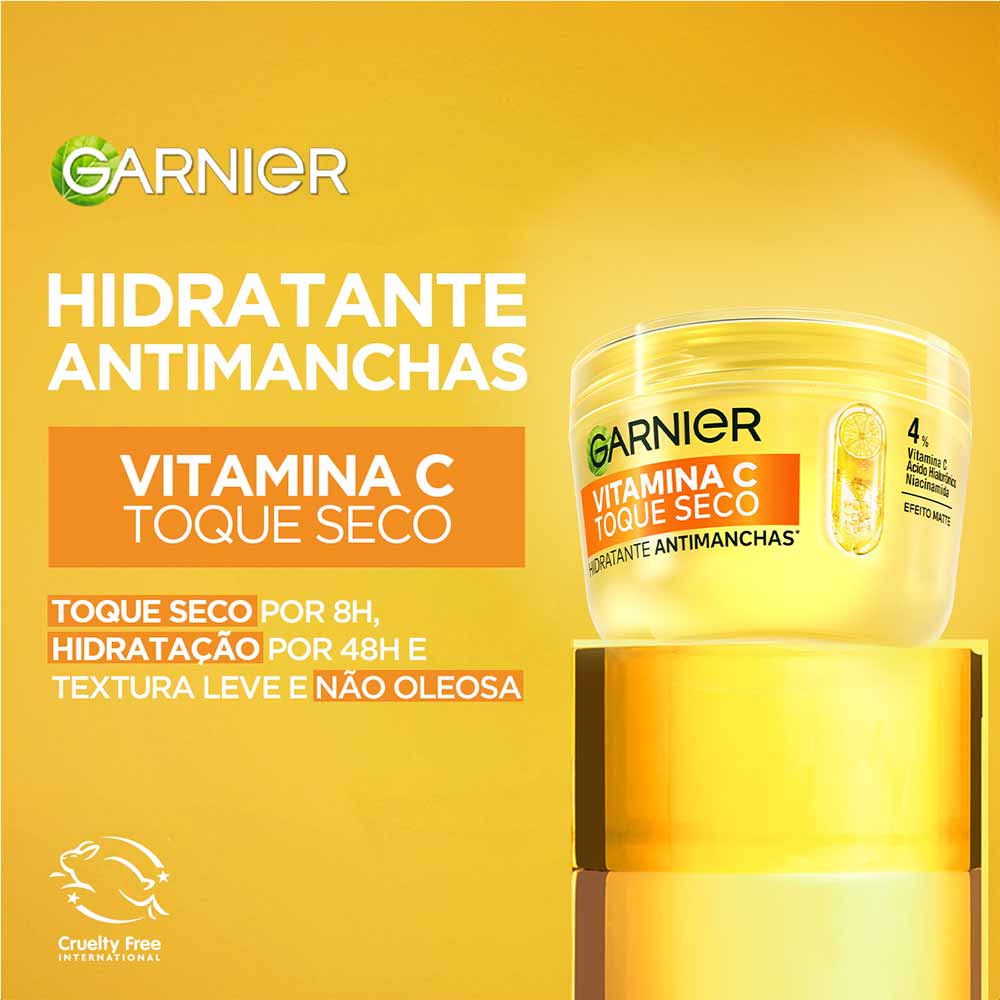 Garnier Skin Vitamina C Hidratante Facial Toque Seco 85g
