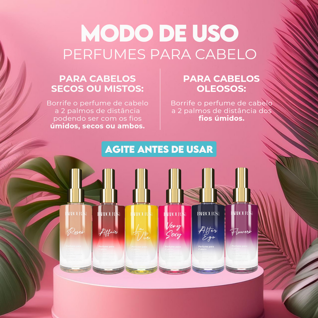 Kit Cabelo Perfumado (3 Perfumes Capilares)