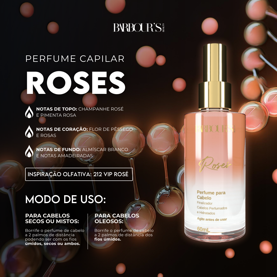 Kit Cabelo Brilhante (3 Perfumes Capilares)