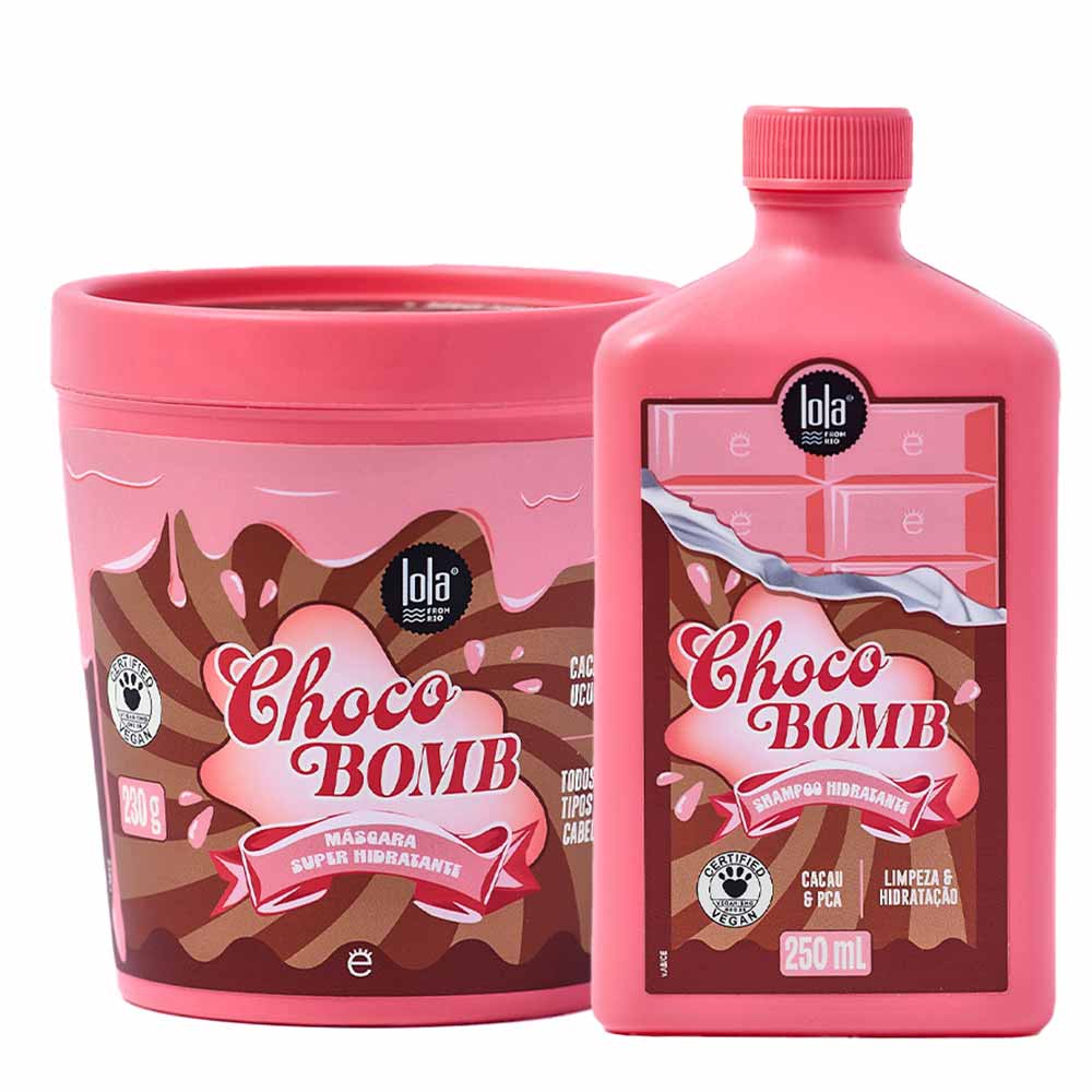 Lola From Rio Chocobomb Kit Shampoo 50ml e Máscara 230g
