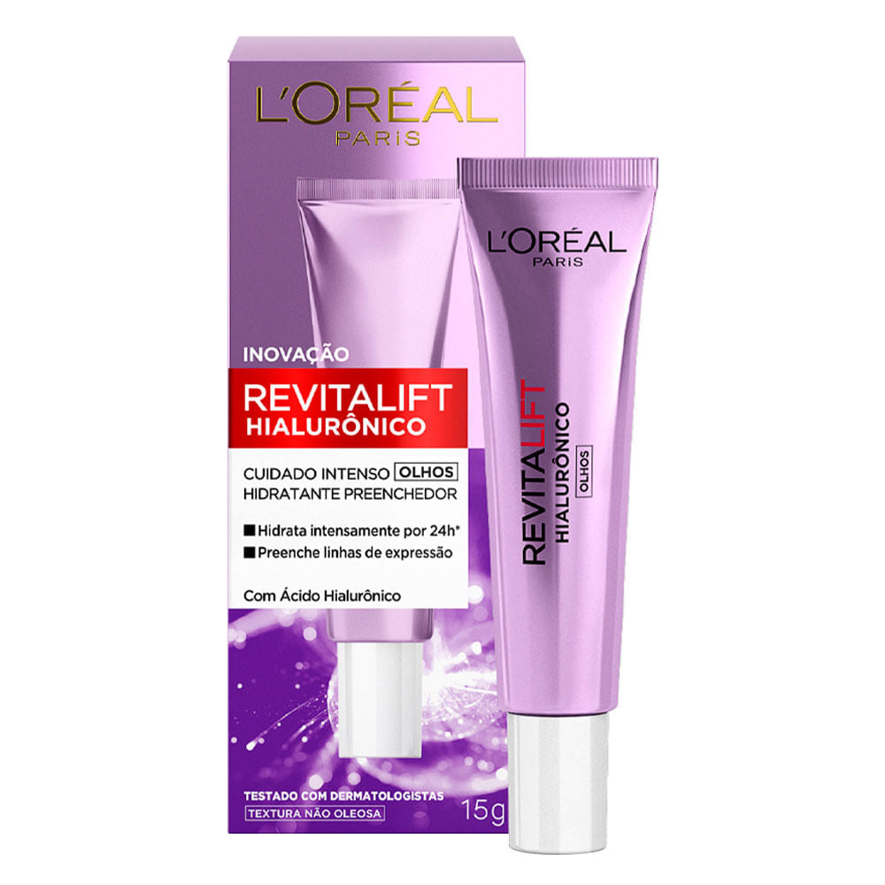L'Oréal Paris Revitalift Hialurônico Kit Olhos 15g e Noturno 49g