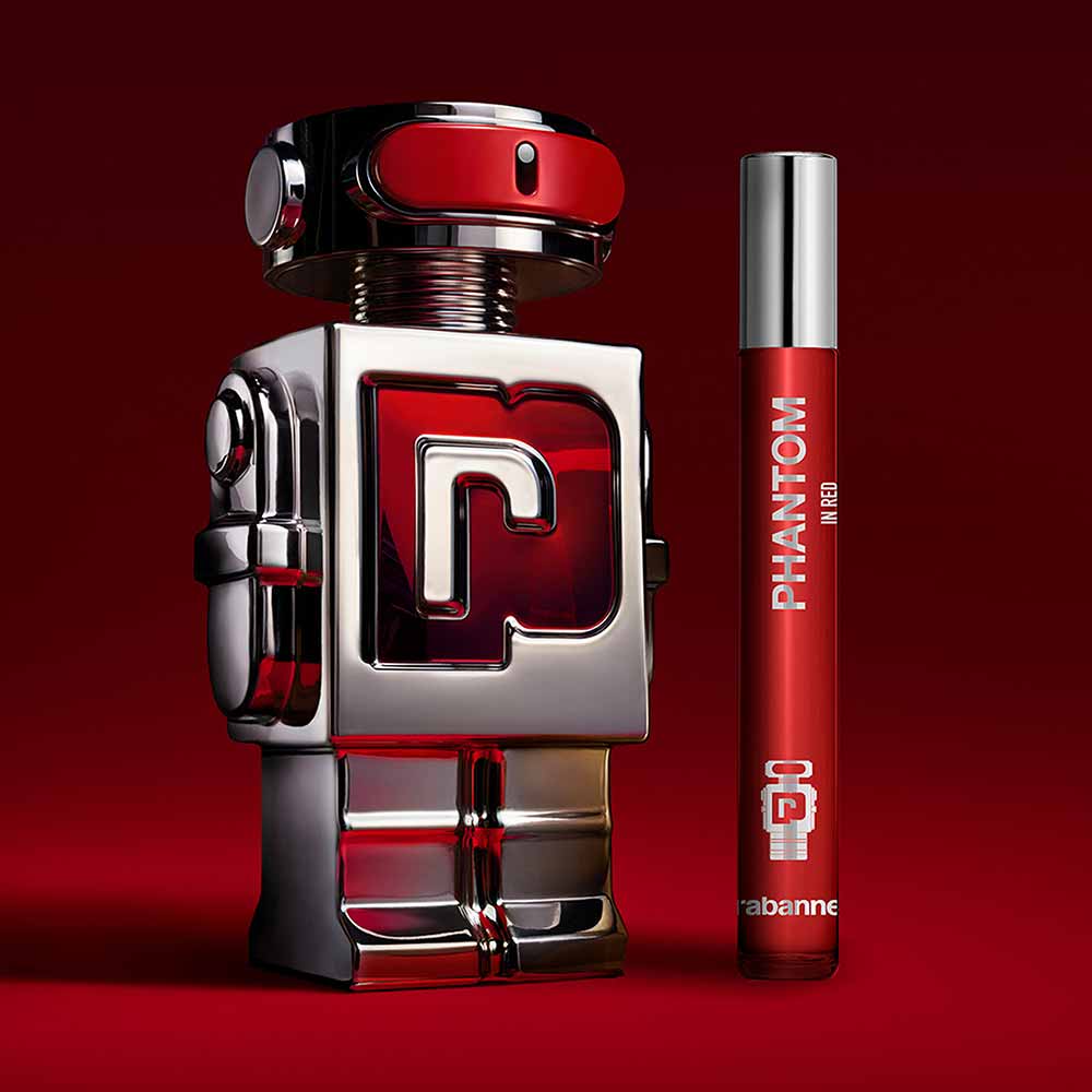 Rabanne Phantom in Red Perfume Masculino Parfum Elixir