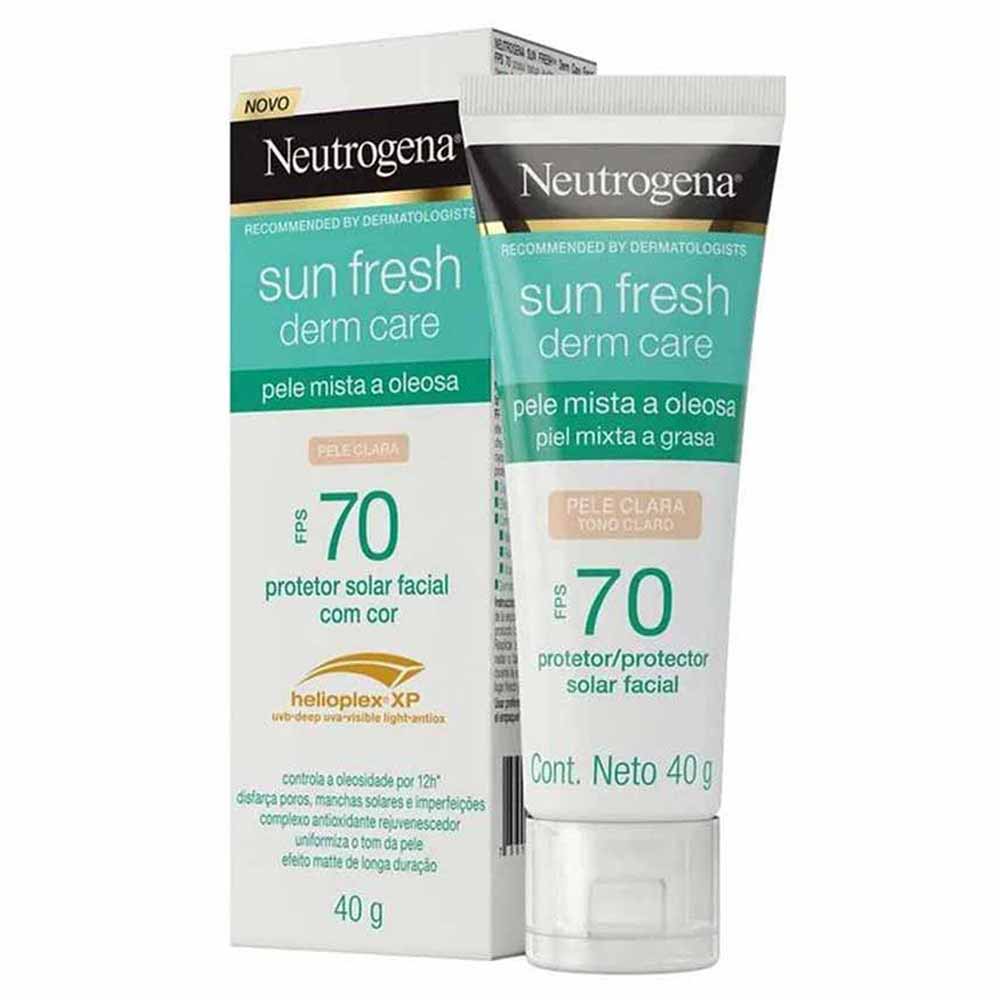 Neutrogena Sun Fresh Derm Care Protetor Solar Facial FPS 70 40g