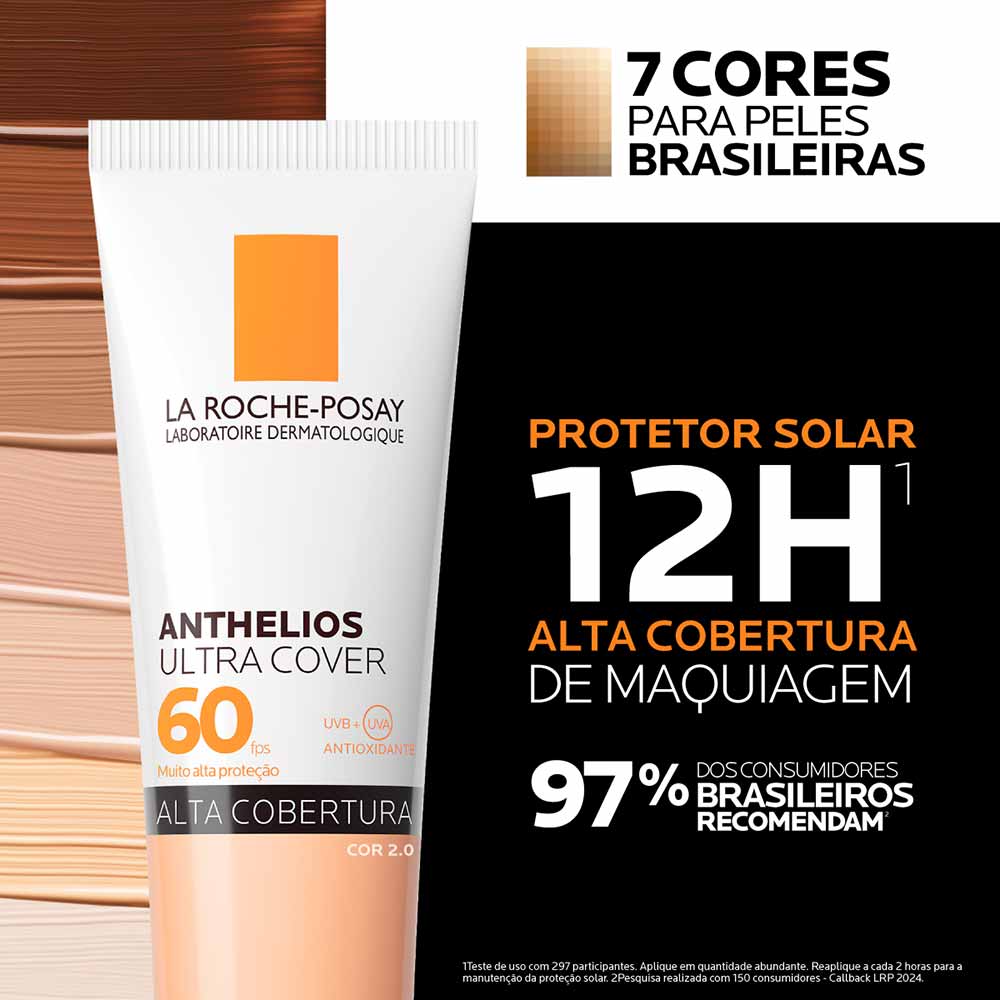 La Roche-Posay Anthelios Ultra Cover Protetor Solar Facial com Cor FPS 60