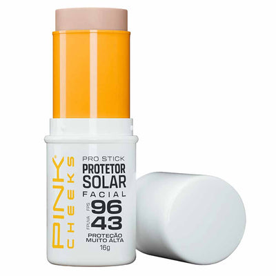 Pink Cheeks Pro Stick Protetor Solar Facial em Bastão com Cor FPS 96