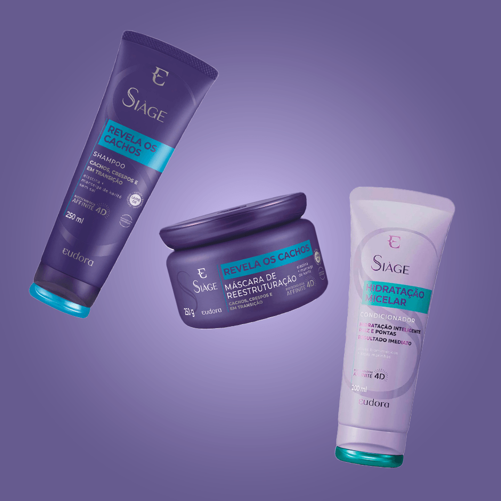 Eudora Siàge Hidratação Micelar Kit Shampoo e Condicionador e Máscara
