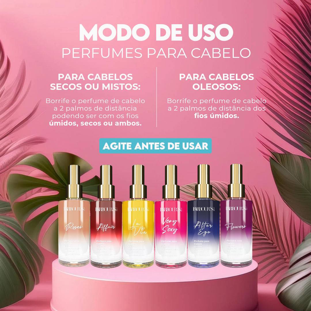 Kit Cabelo Radiante (3 Perfumes Capilares)