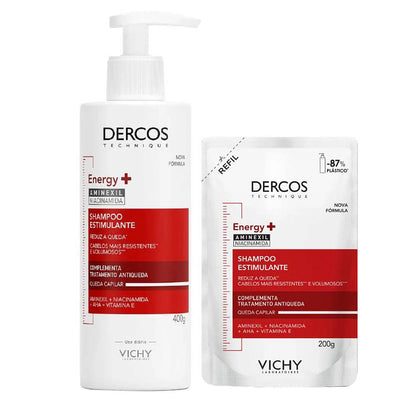 Vichy Dercos Energy+ Kit Shampoo 400ml e Refil 200ml